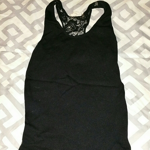 Black Lace Tank Top - Picture 1 of 2